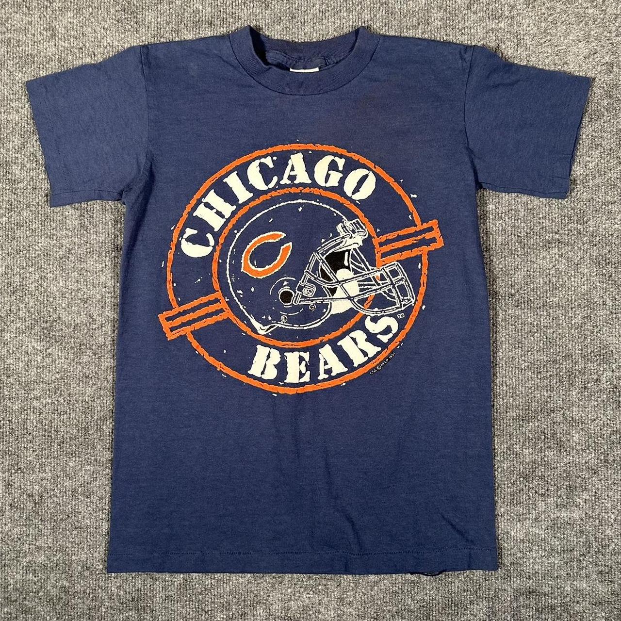 Chicago Bears 90s Wilson AOP print jersey M navy - Depop