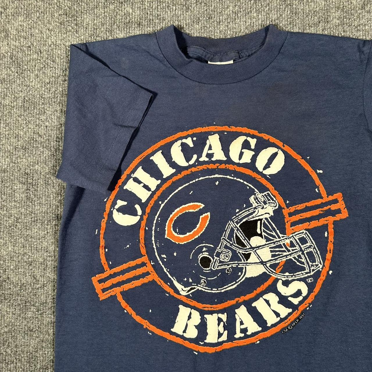 Chicago Bears 90s Wilson AOP print jersey M navy - Depop