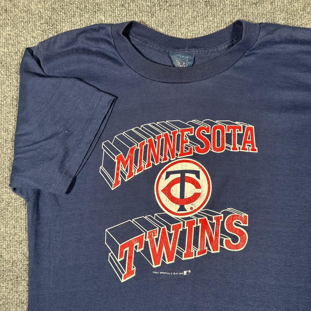 vintage 80s minnesota twins mlb baseball t-shirt 🌀... - Depop