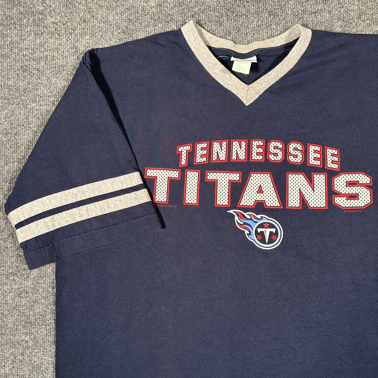 Printify Tennessee Titans Vintage 90's Heavyweight NFL Hoodie Navy / M