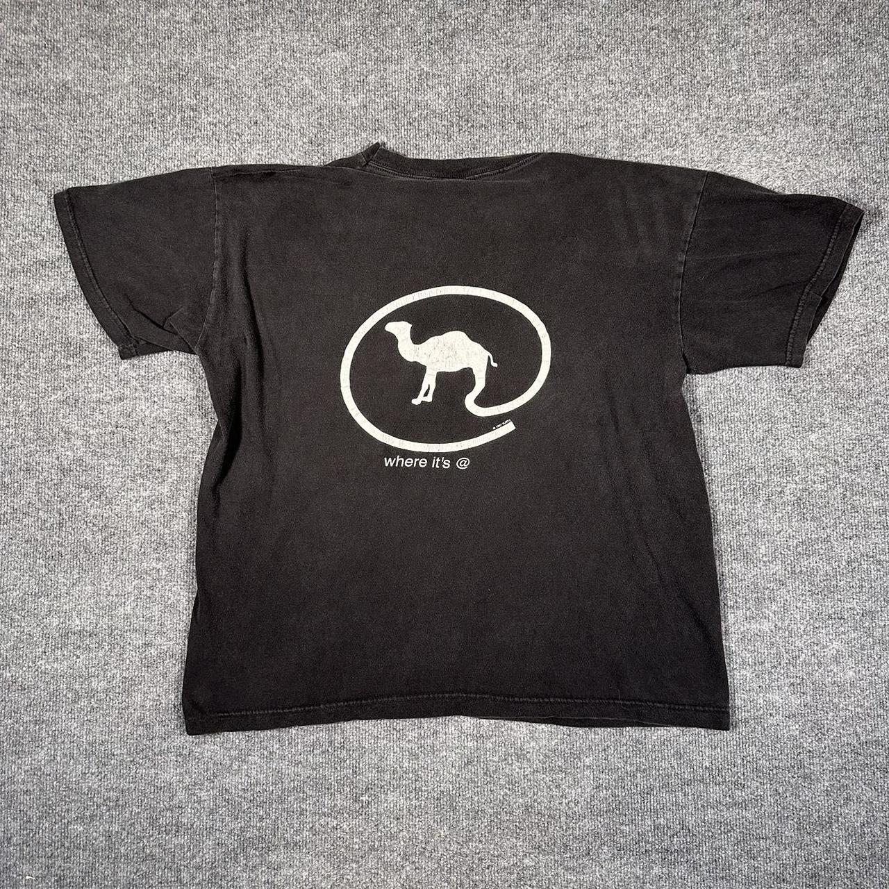 Camel Men's Black and White T-shirt (2)