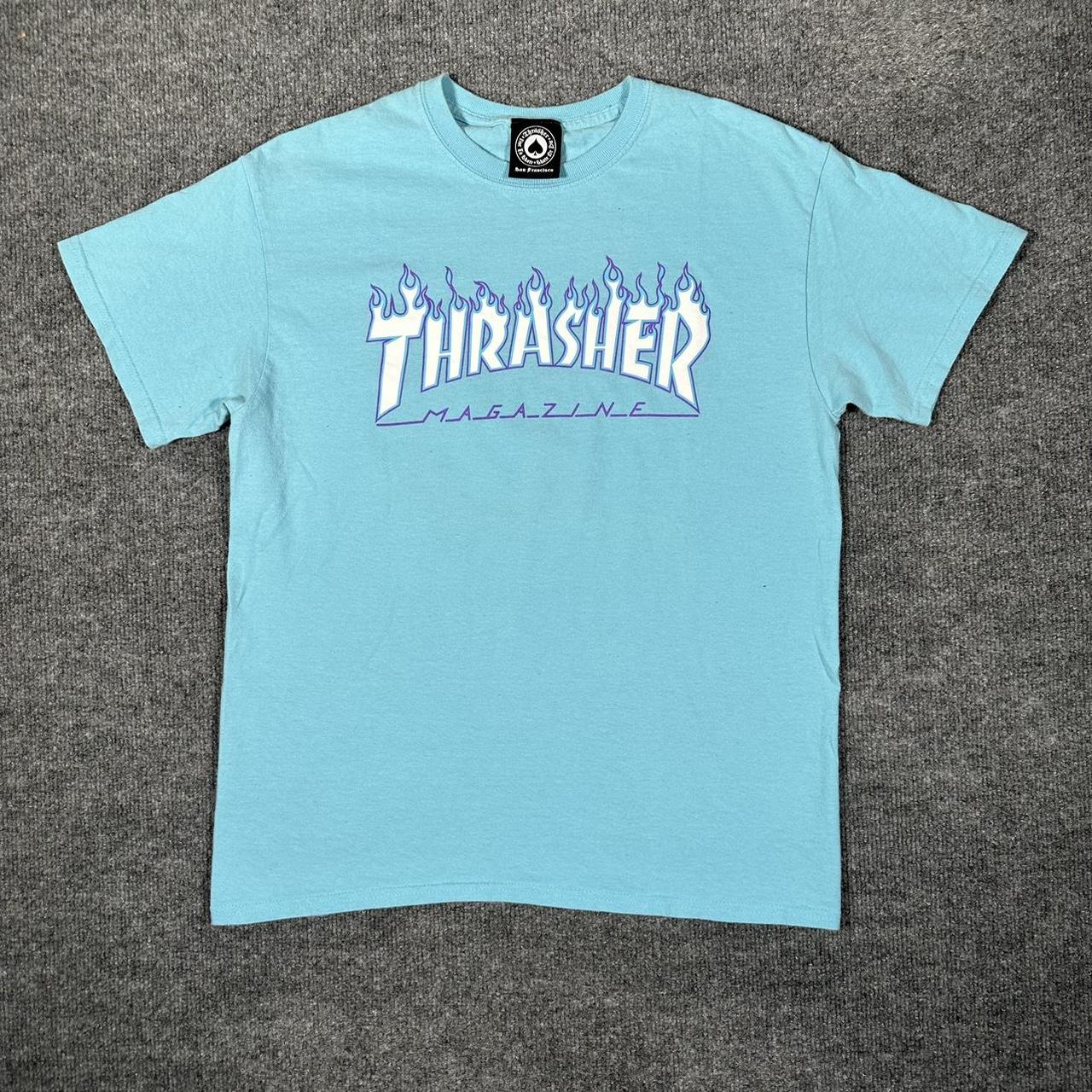 Thrasher flame 2024 sky blue