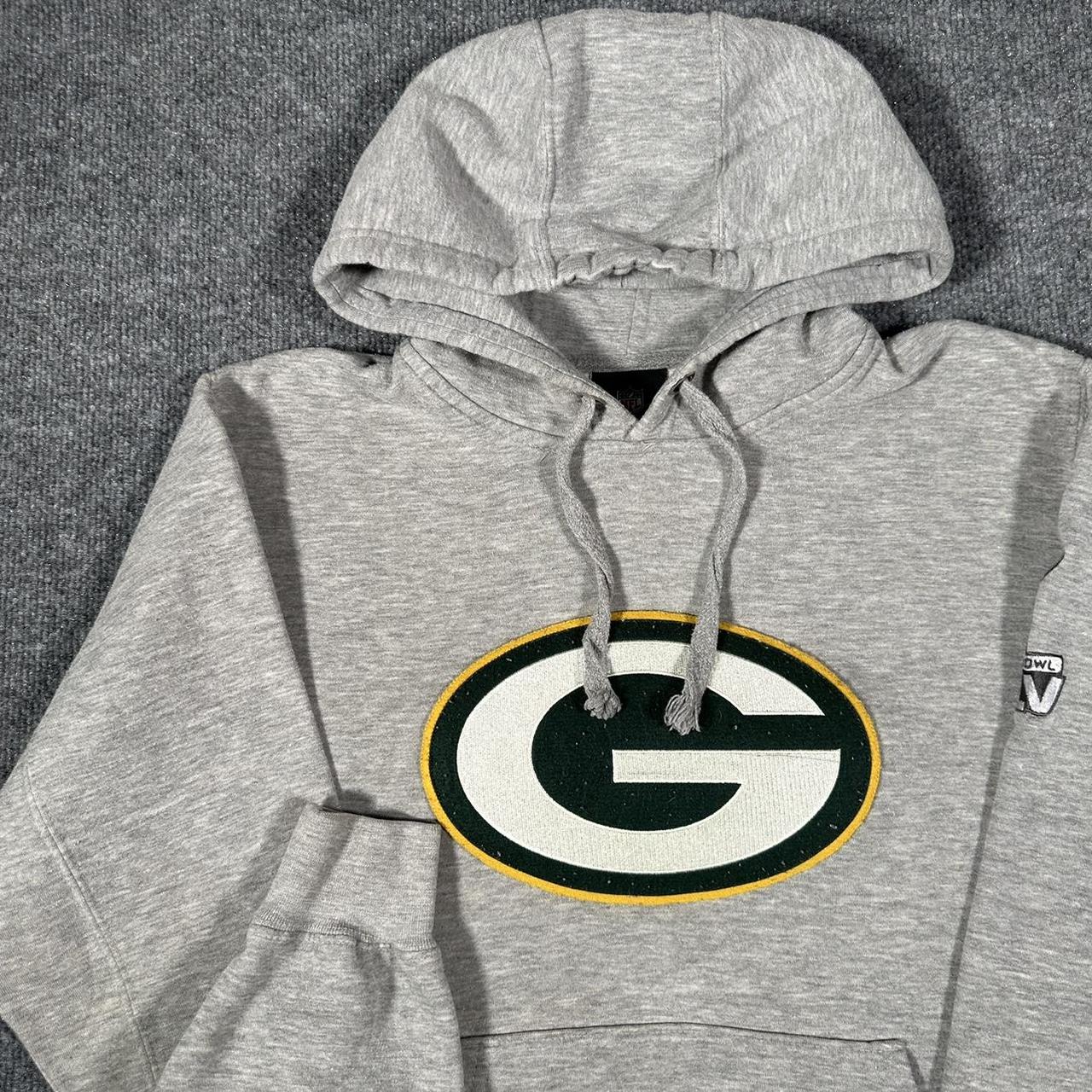 Green Bay Packers Team Logo Grey Hoodie