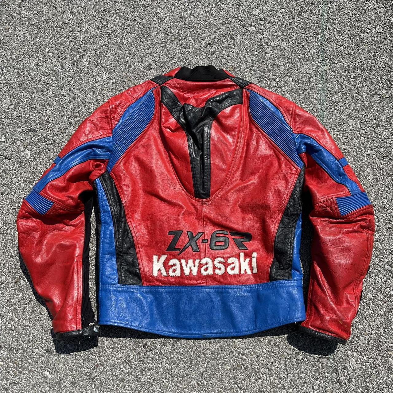 Kawasaki Leather Trousers Black Biker Trousers New | eBay