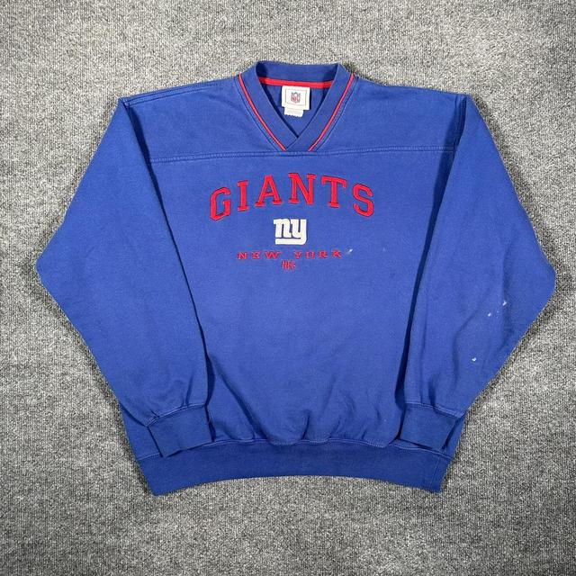 Reebok NFL New York Giants Pullover Zip Up Pit to - Depop