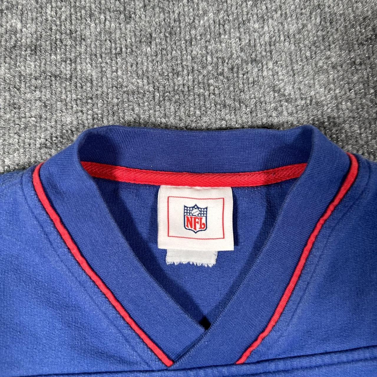 Vintage 80s New York Giants Sweatshirt. Electric - Depop