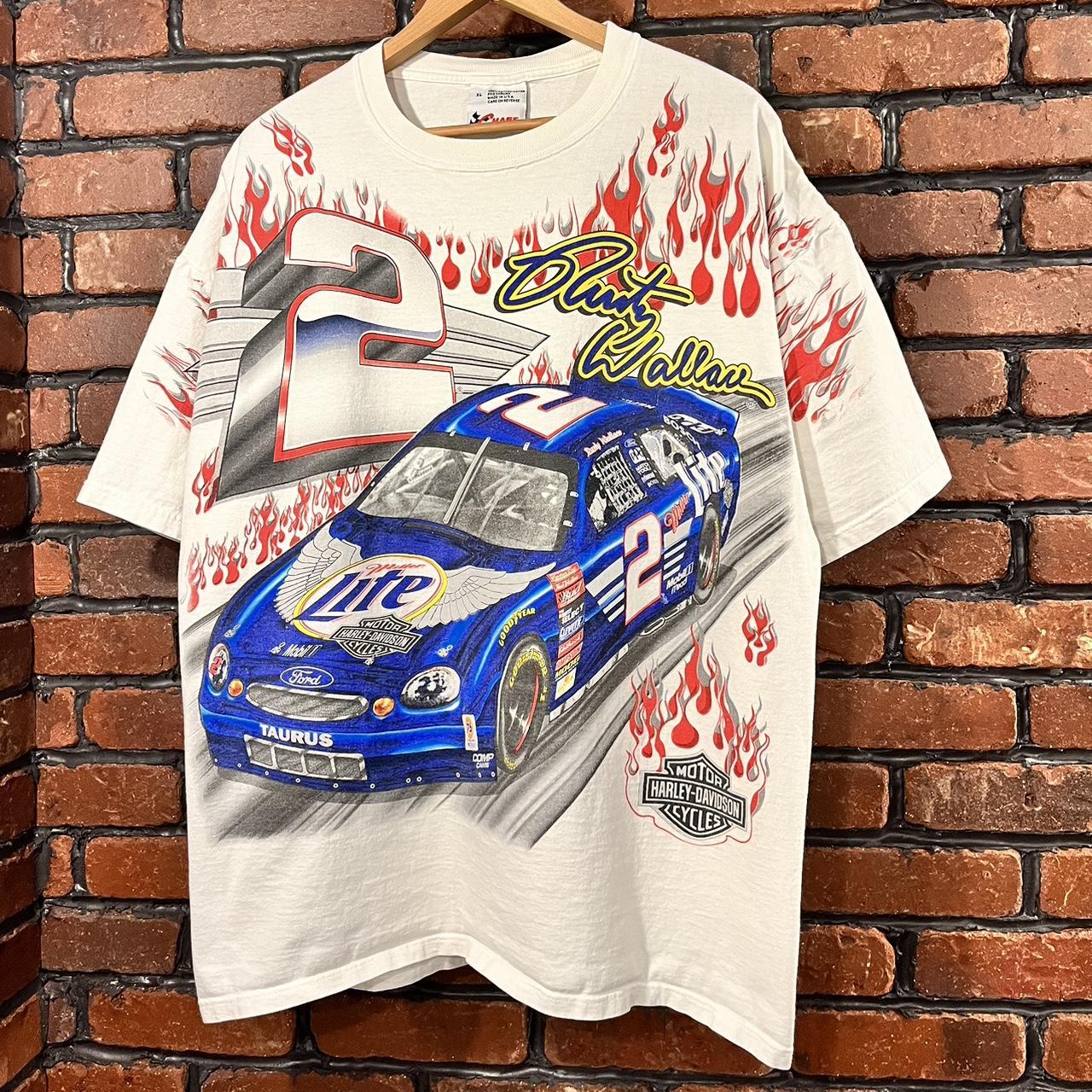 1999 Rusty Wallace Miller Lite Harley Davidson AOP... - Depop