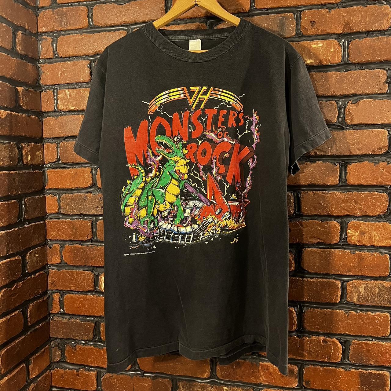 1988 Van Halen Monsters of Rock T-Shirt Size:... - Depop