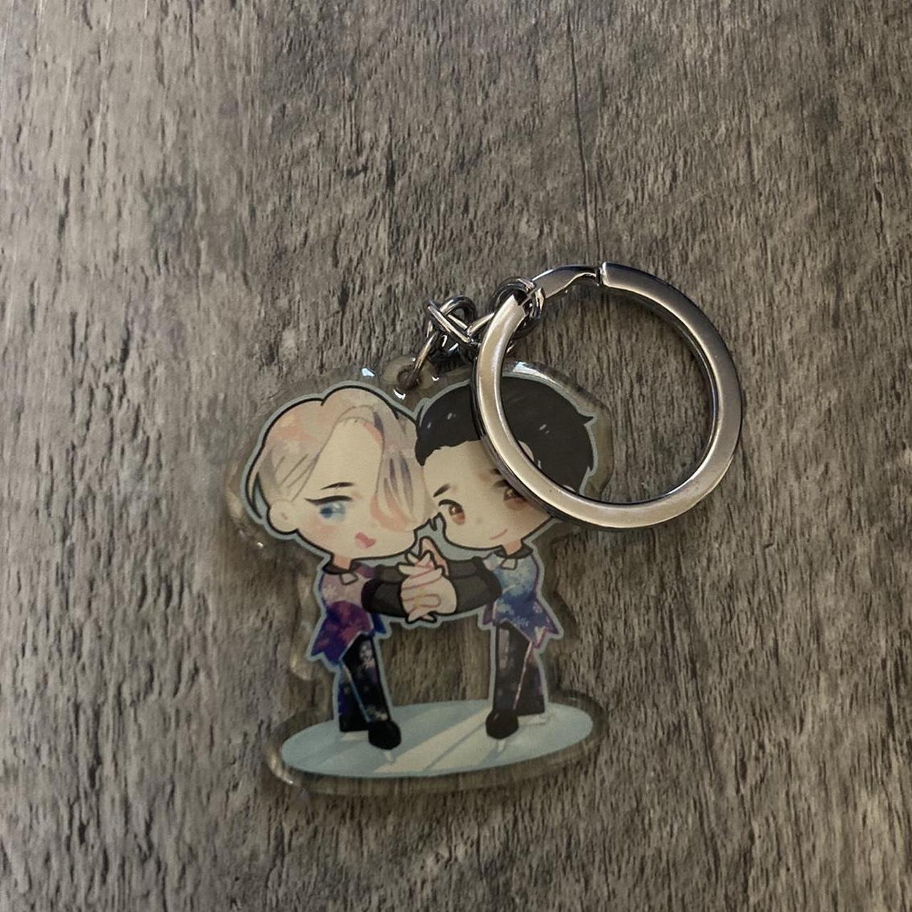 hi guys!! Yuri On Ice double sided art keychain