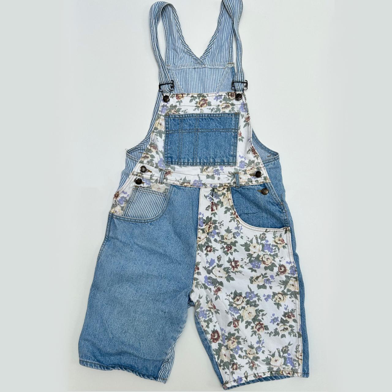 D'Mode Classix floral and denim blocked Depop