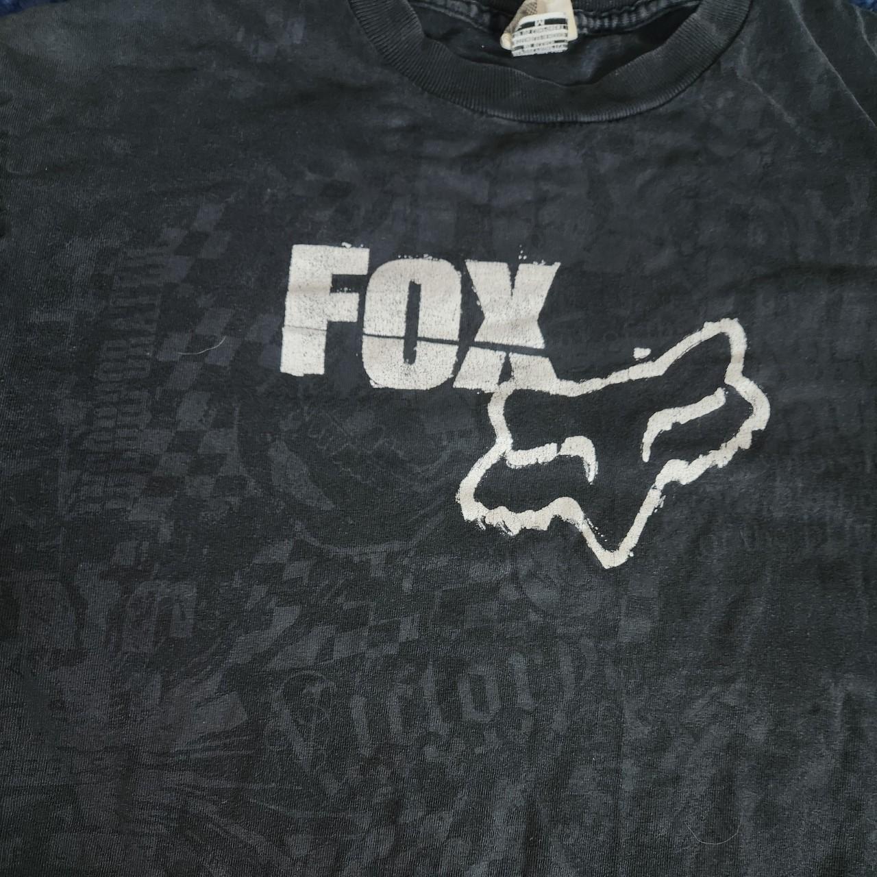 Fox Racing Men's Black T-shirt | Depop