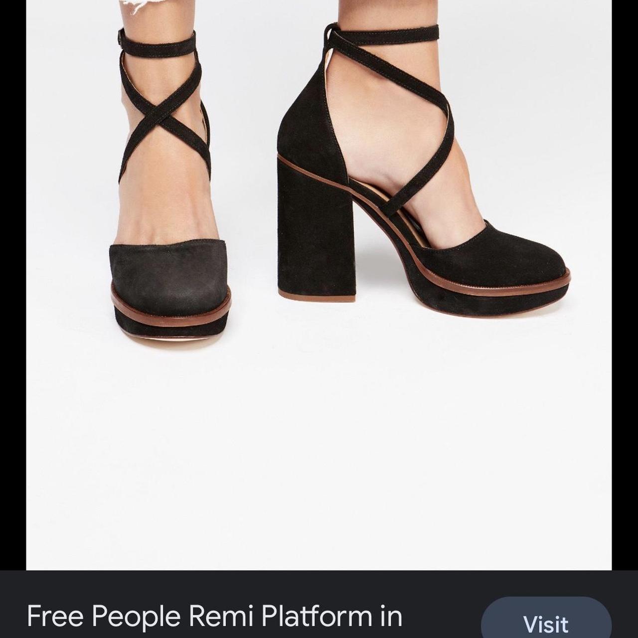 Women's Remi Platform Ankle Strap Heel in Black