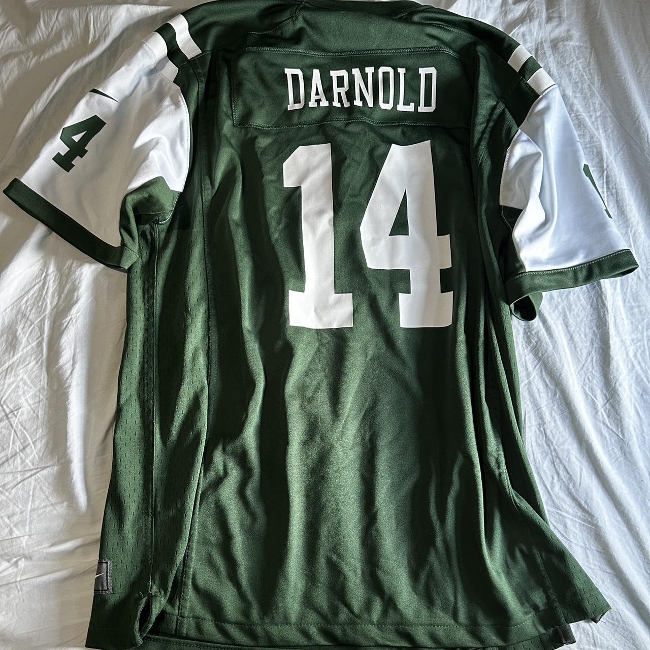 Buy the Mens Green On Field New York Jets Sam Darnold #14 Football Jersey  Size 3XL