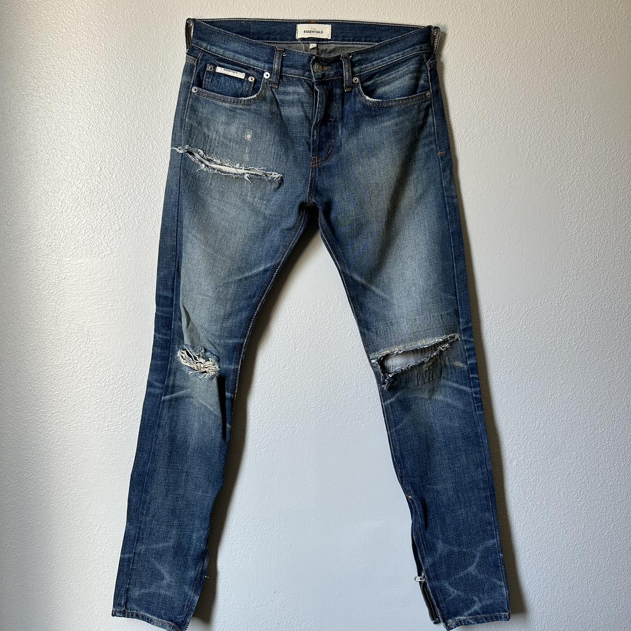 FOG - Fear Of God Essentials Skinny Taper Jeans 31 - Depop