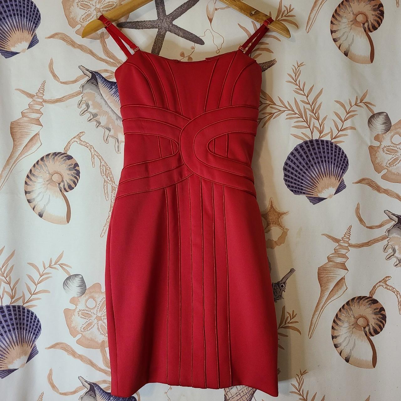 Bebe red bandage outlet dress