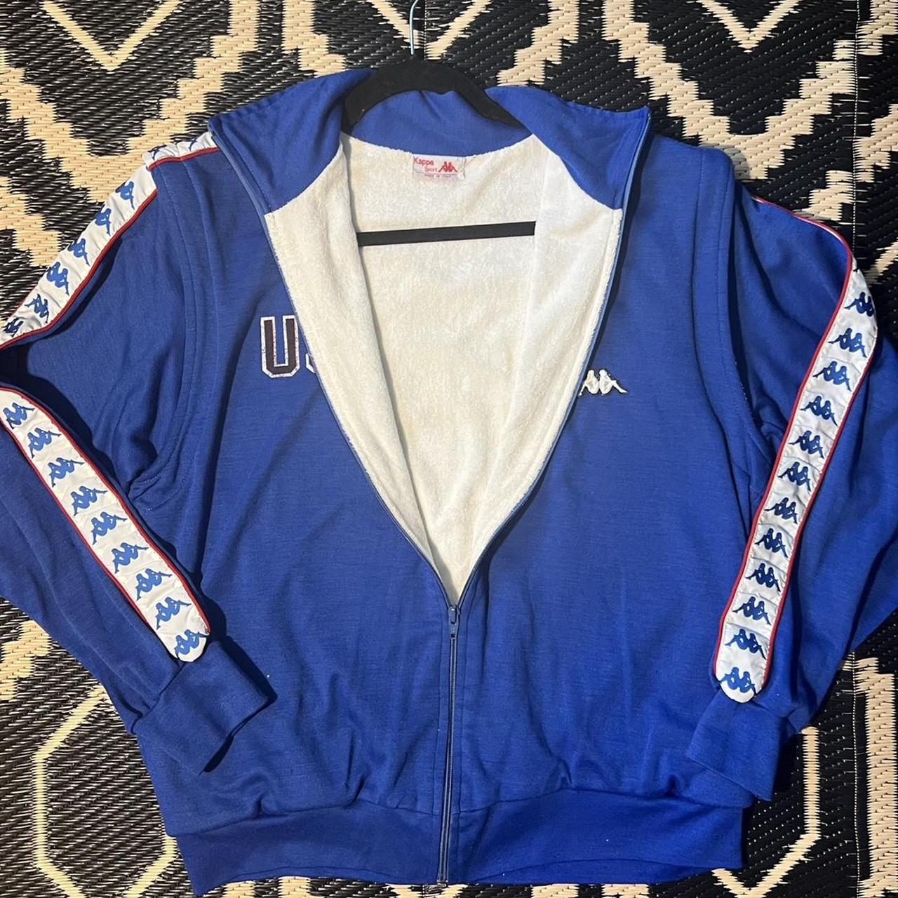 Vintage Kappa Track Jacket 1984 Los Angeles Olympics... - Depop