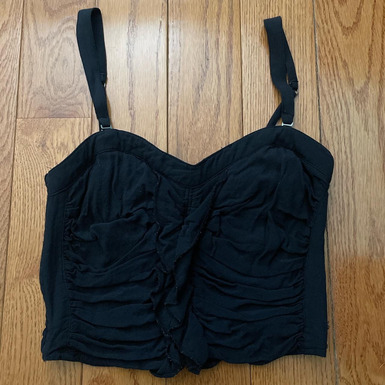 Abercrombie & Fitch Women's Black Crop-top | Depop