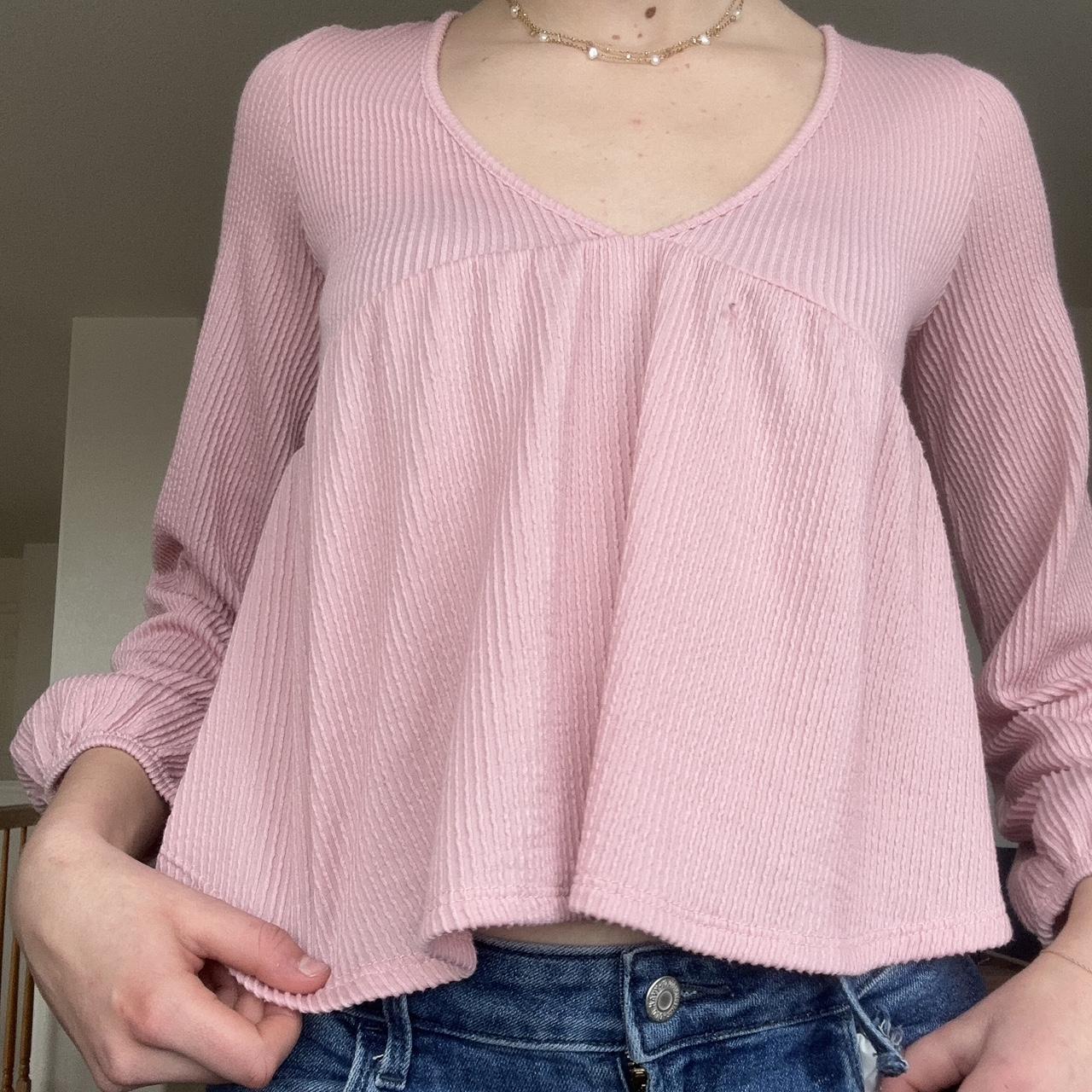 pink babydoll shirt