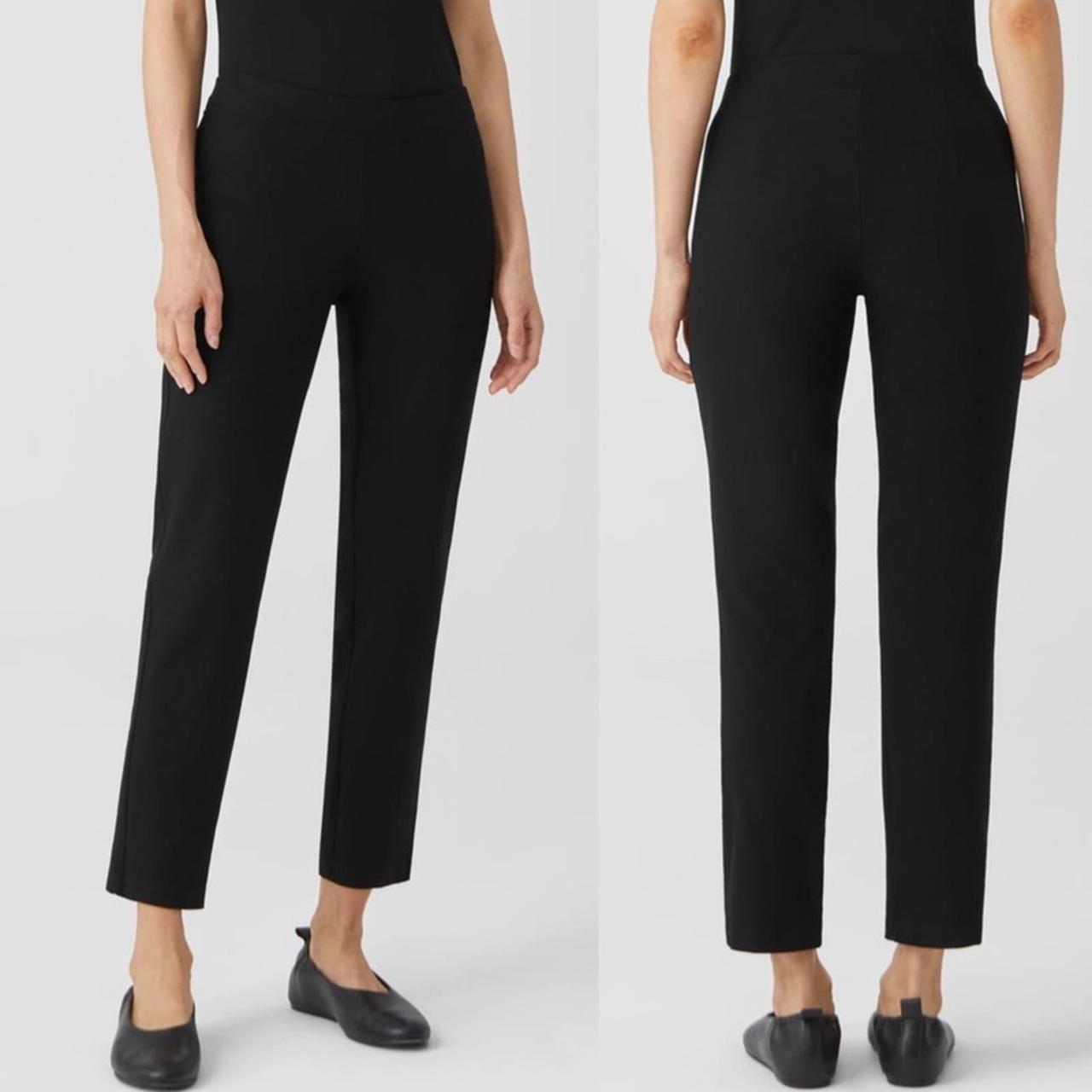 Women's Eileen Fisher Stretch Crepe Slim Ankle Trouser