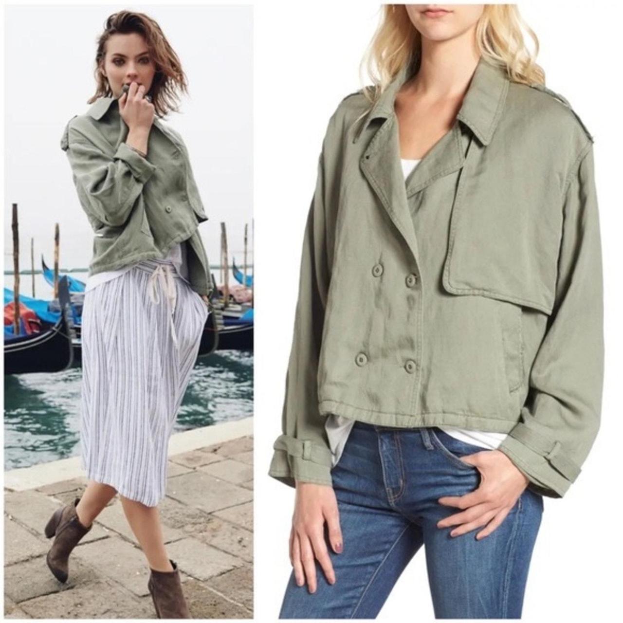 Rails Women's Jacket - Green - L – Rails linen bl… - image 1