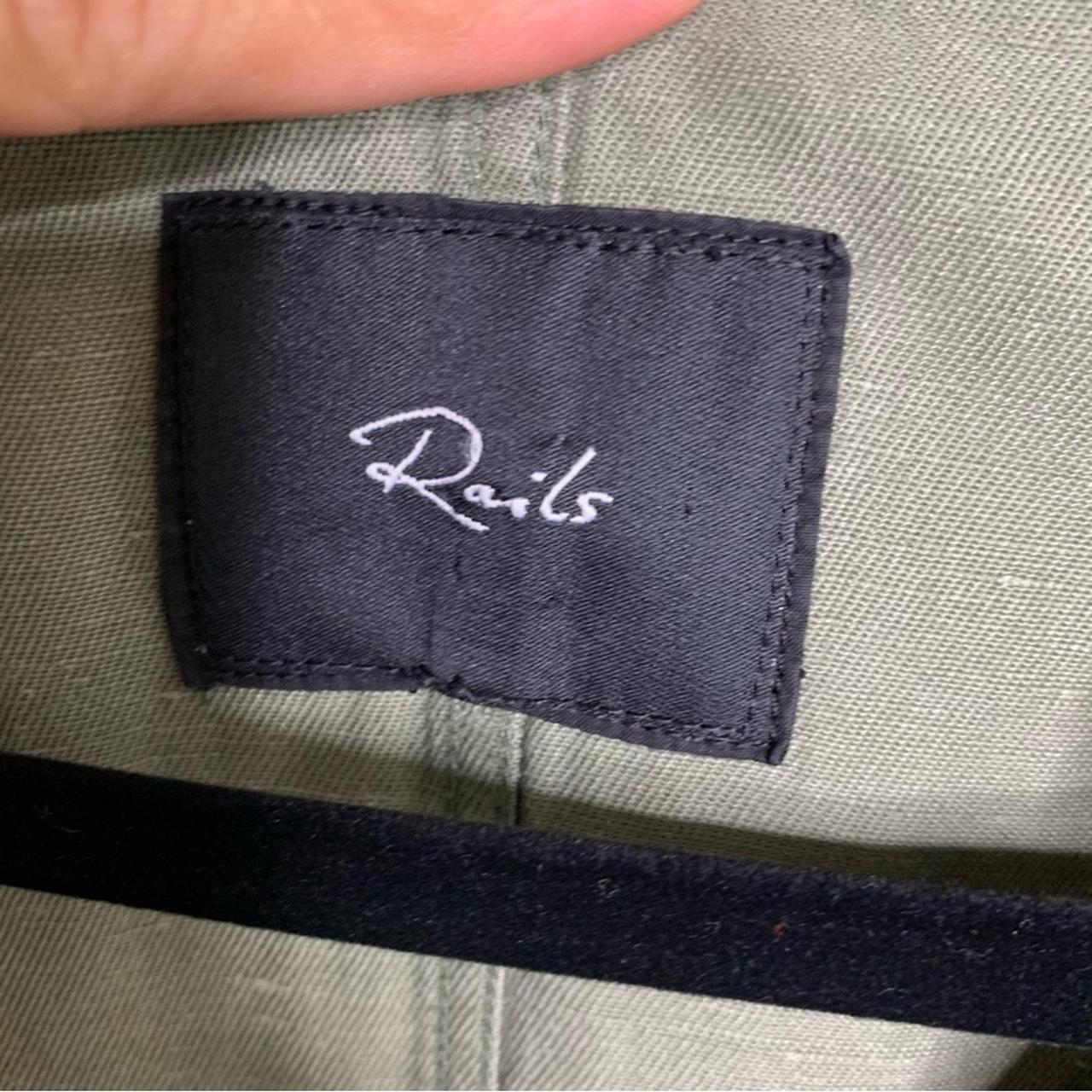 Rails Women's Jacket - Green - L – Rails linen bl… - image 5