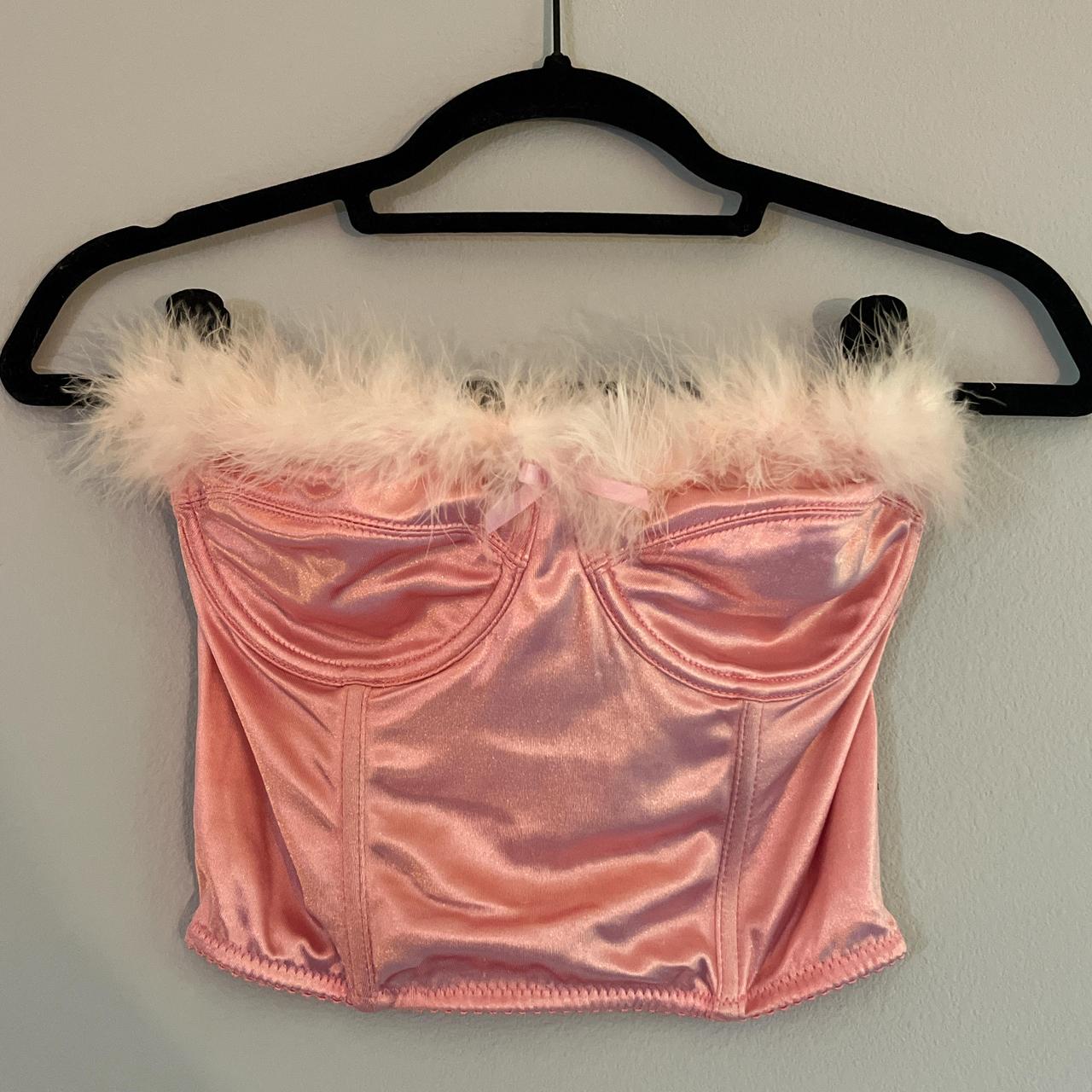 Pink bustier top online