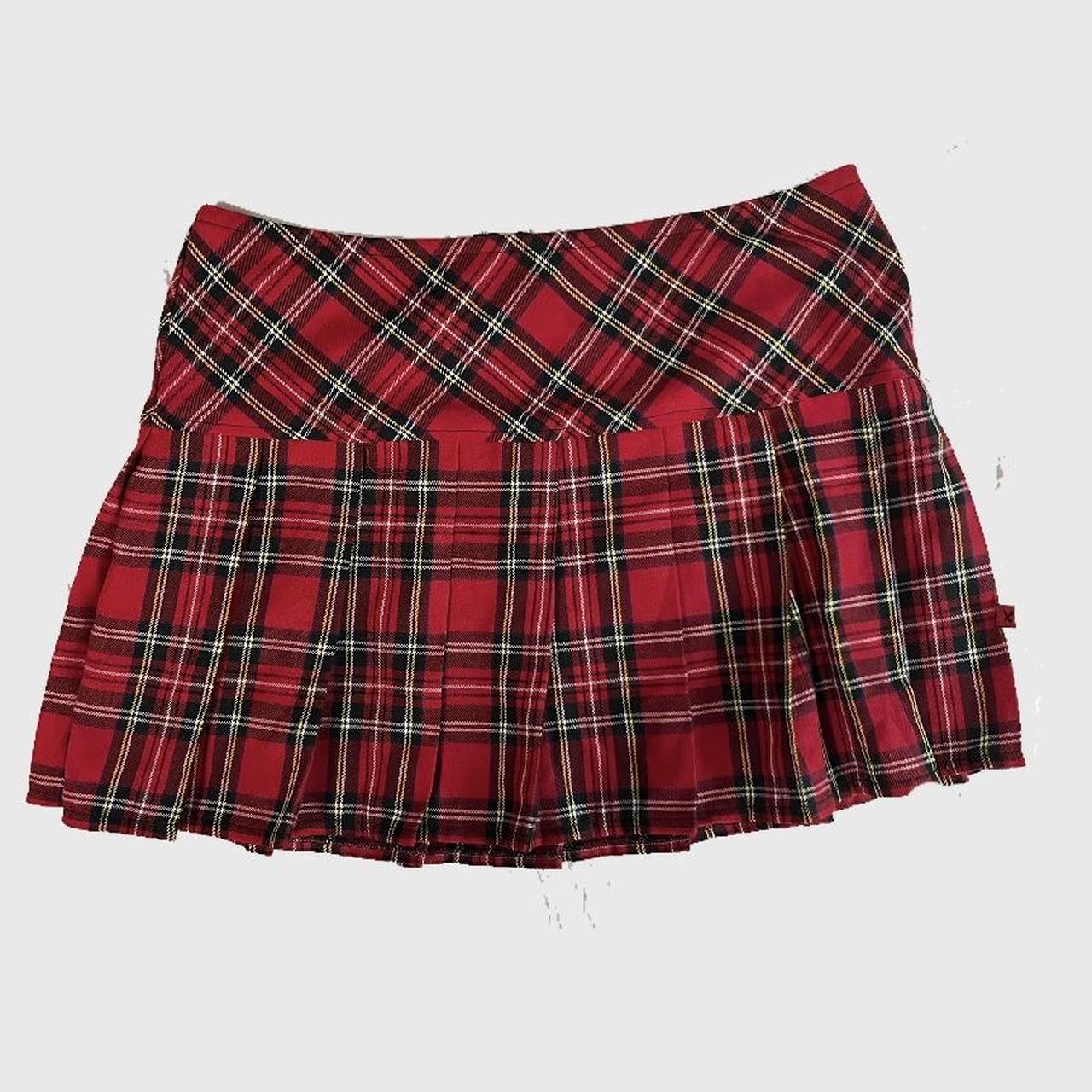 Sexy Red Plaid Mini Skirt By Royal Bones 🖤 ️ Size Depop 8957