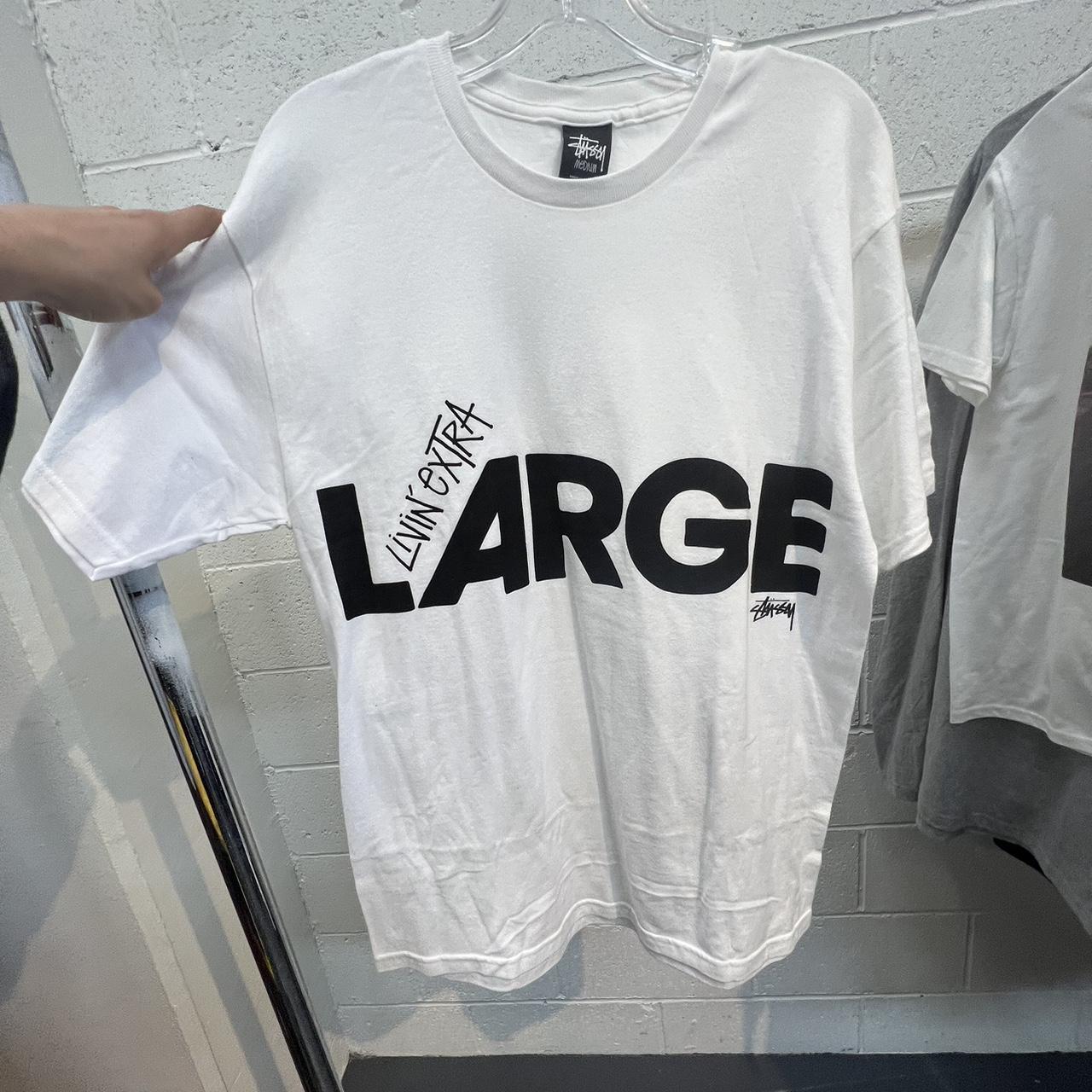 Stussy “livin Extra large” tee Size:... - Depop