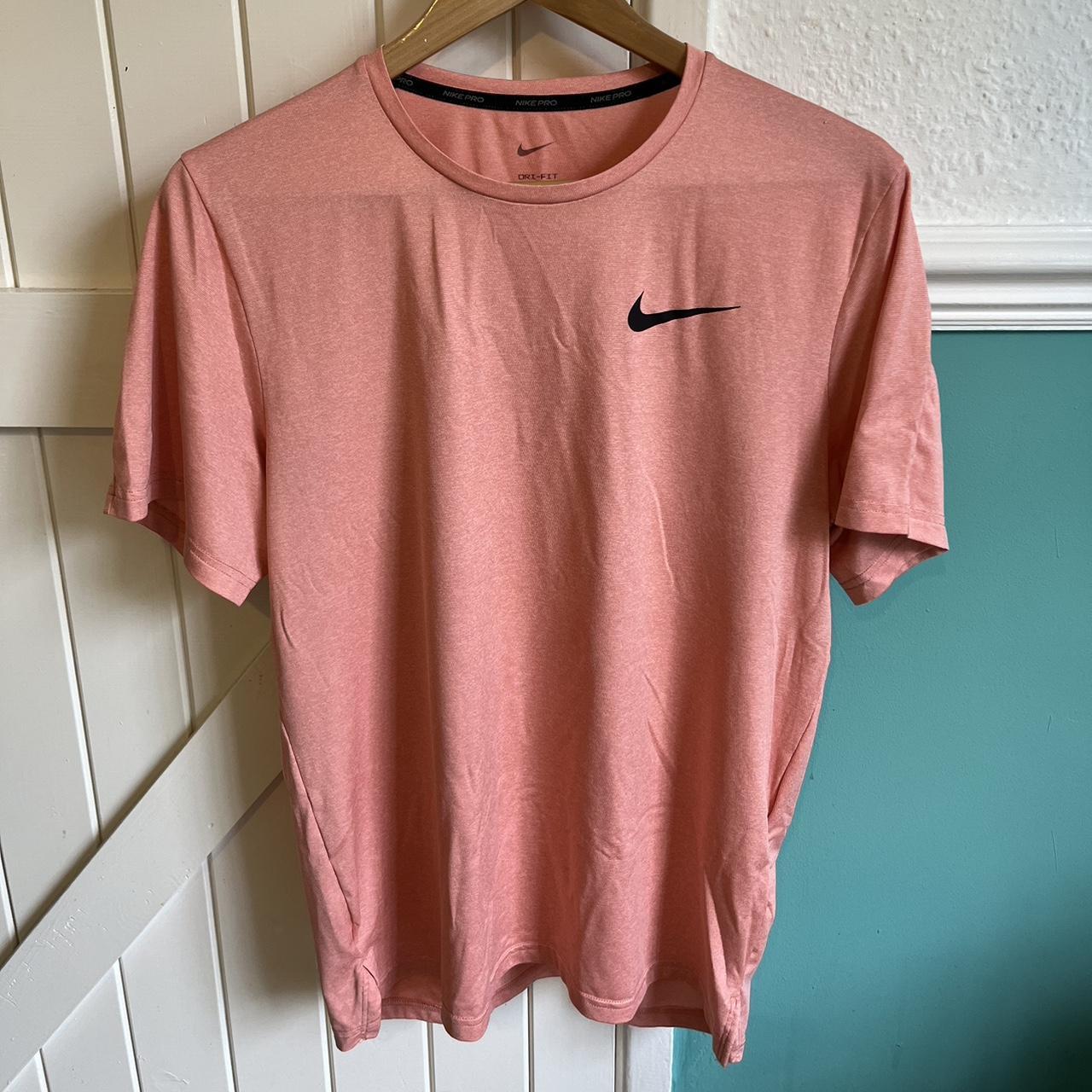 Salmon Pink Nike miller Nike running t shirt