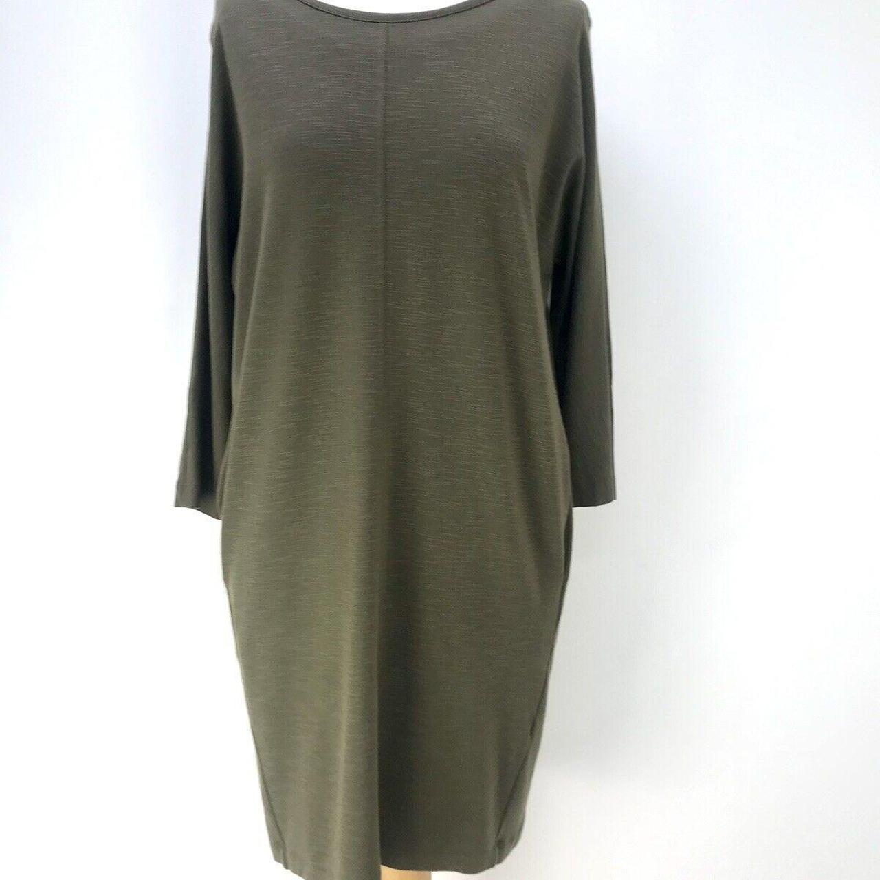 Kin By John Lewis Oversize Cocoon Shift Dress Olive... - Depop