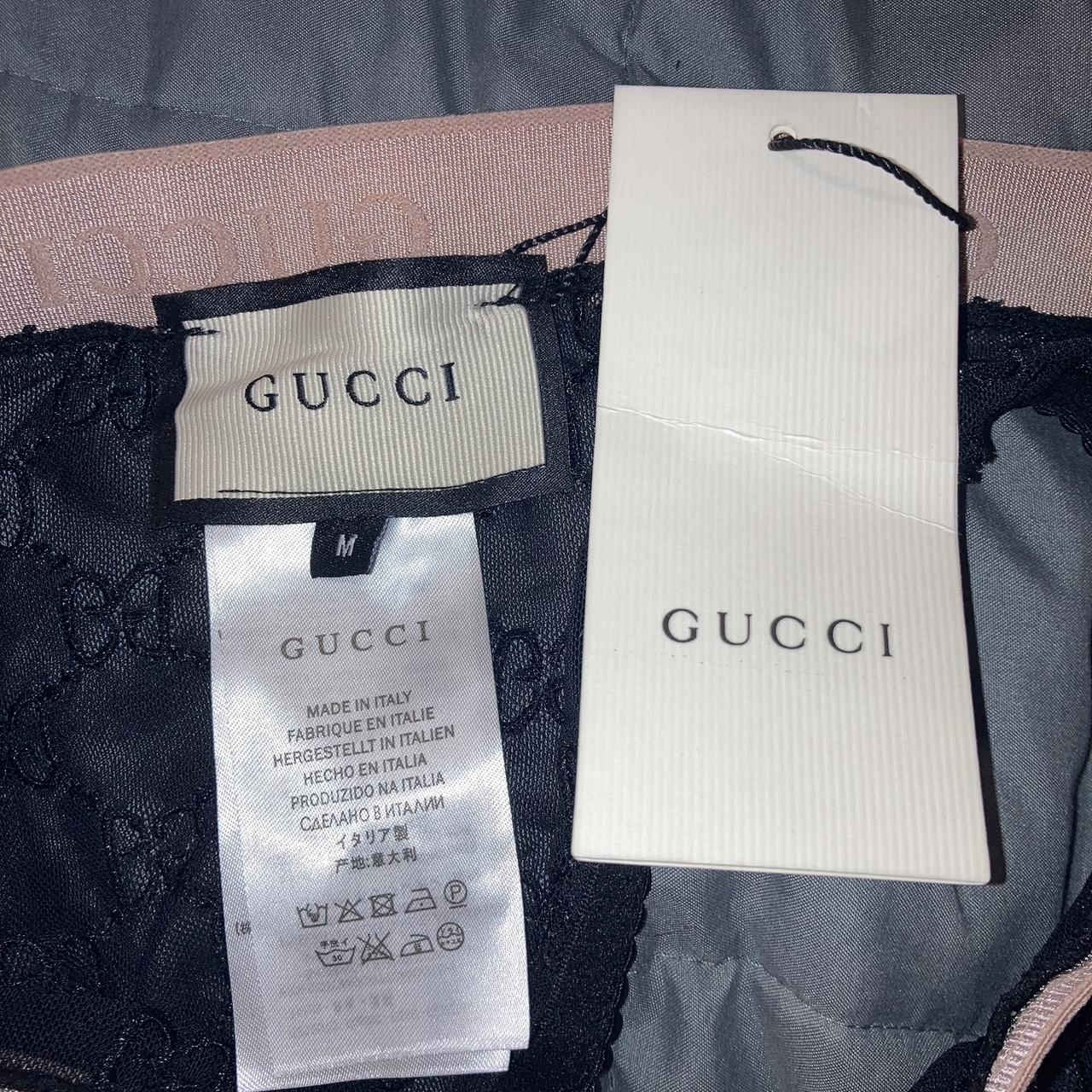 Gucci Women's Black and Pink Bra | Depop