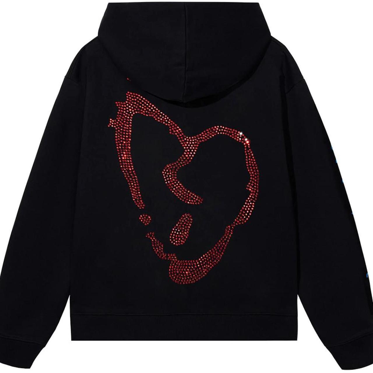 Revenge 'X HEARTBREAK BEJEWELED' (F&F) Hoodie | Depop