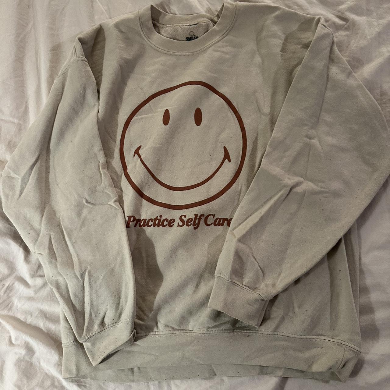 Smiley face sweatshirt online pacsun