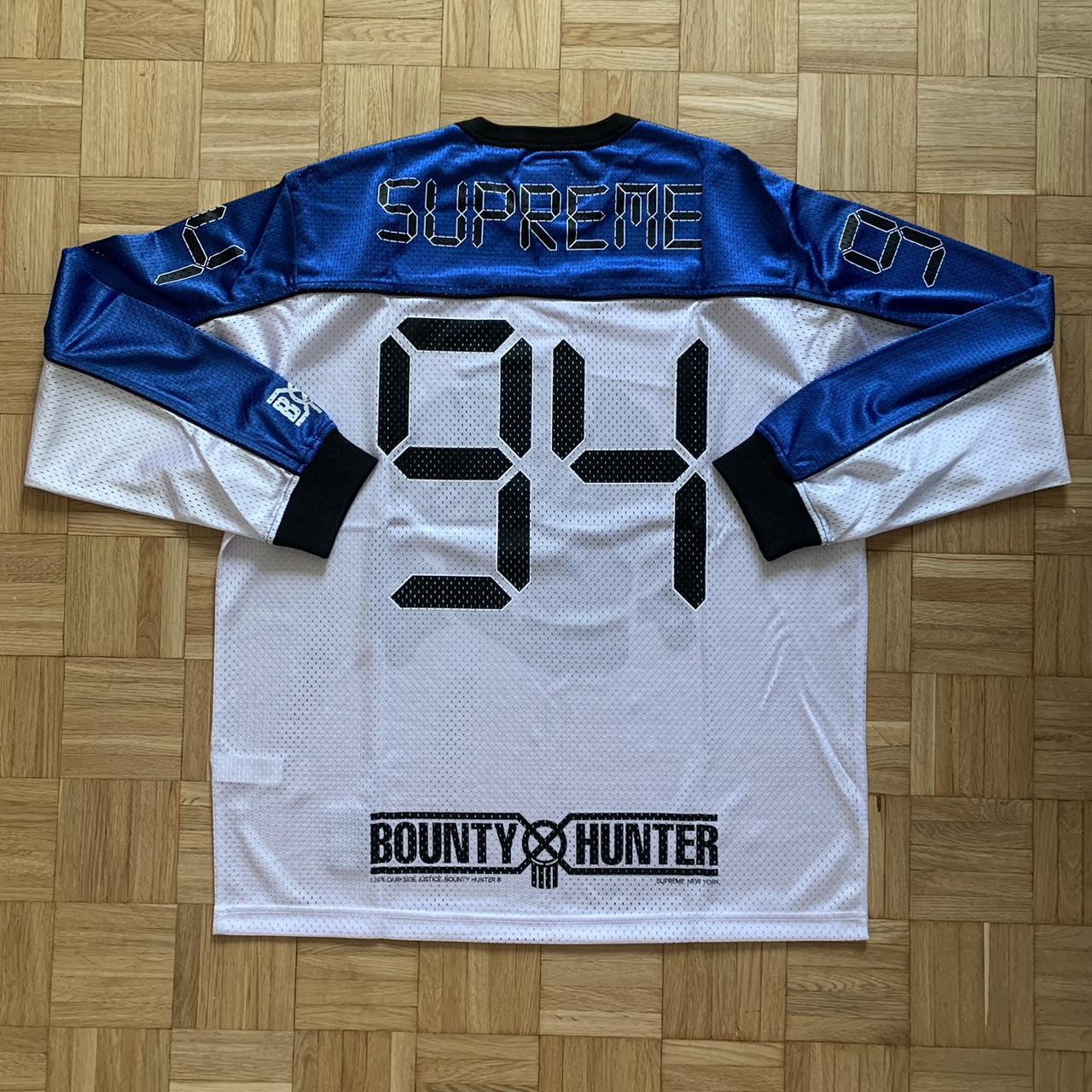 Supreme Bounty Hunter Mesh Moto Hockey Jersey, size...