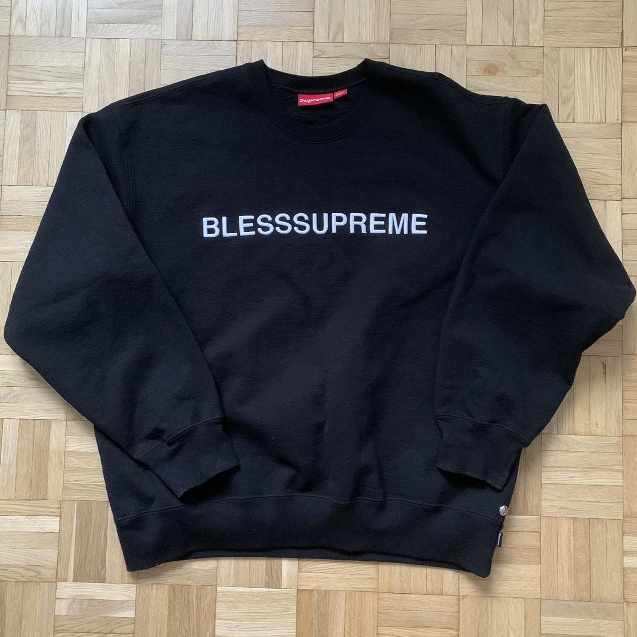 Supreme Bless blesssupreme crewneck sweatshirt size - Depop