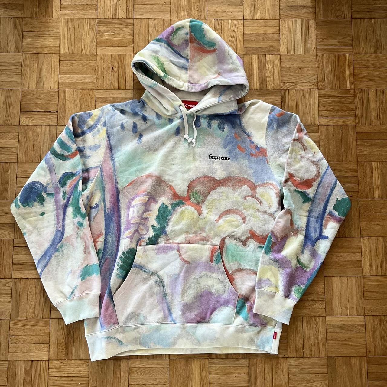 Supreme Landscape Hooded Sweatshirt size XL Depop