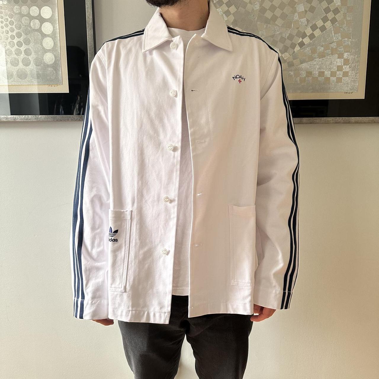 NOAH x ADIDAS White Chore Jacket (never worn) SIZE... - Depop