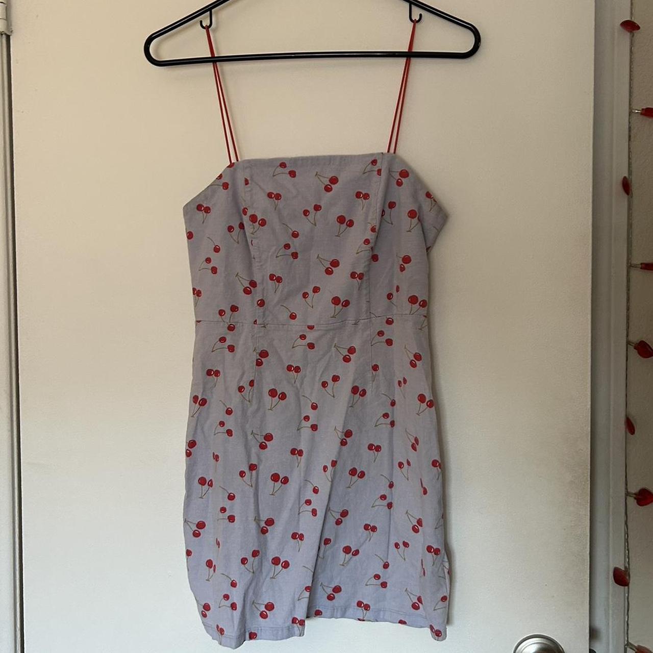 Urban outfitters cherry mini dress Size s in. Depop