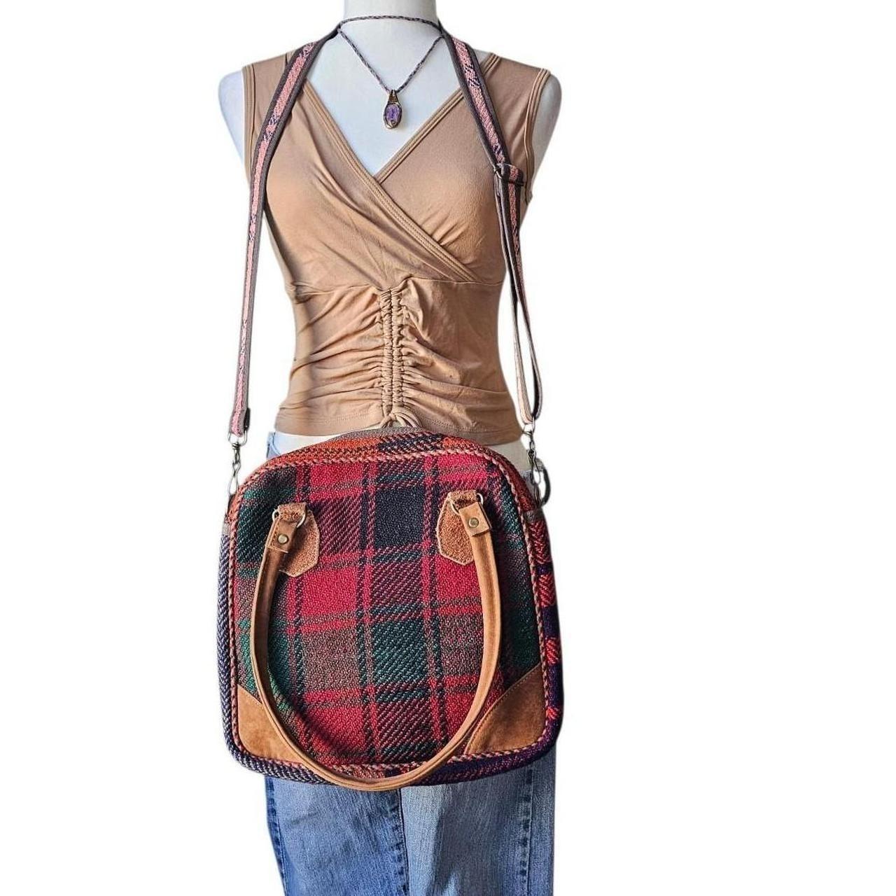 Women's Bag - Brown/Multi – Patchwork Tapestry Cr… - image 4