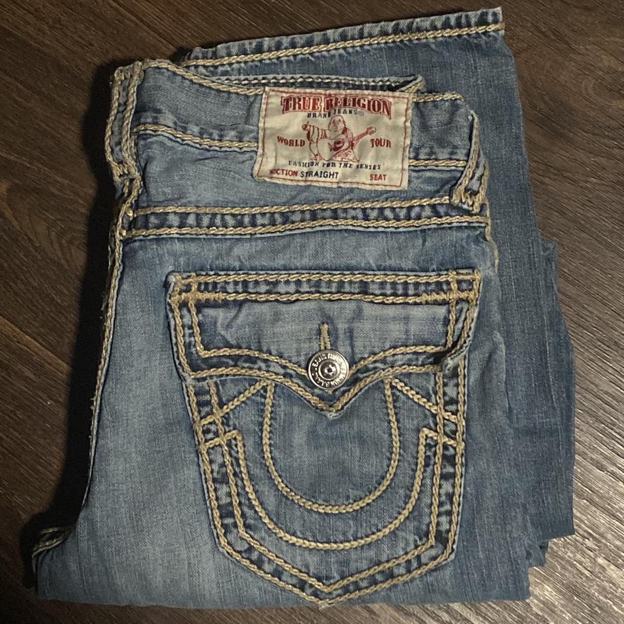 True Religion Rope stitch jeans Tagged Size 32 Has... - Depop