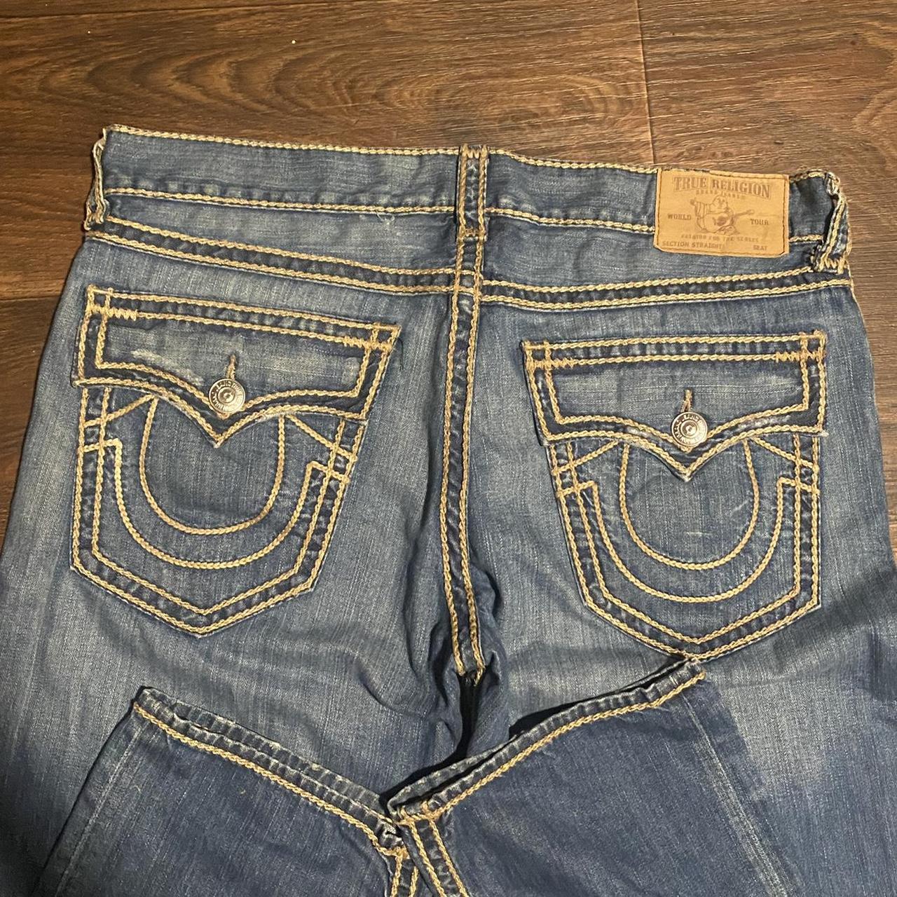 True Religion Rope stitch jeans Tagged Size 38 Cop... Depop