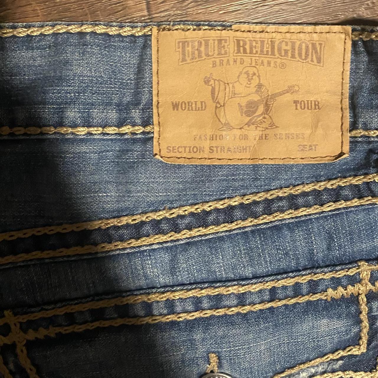 True Religion Rope stitch jeans Tagged Size 38 Cop... - Depop