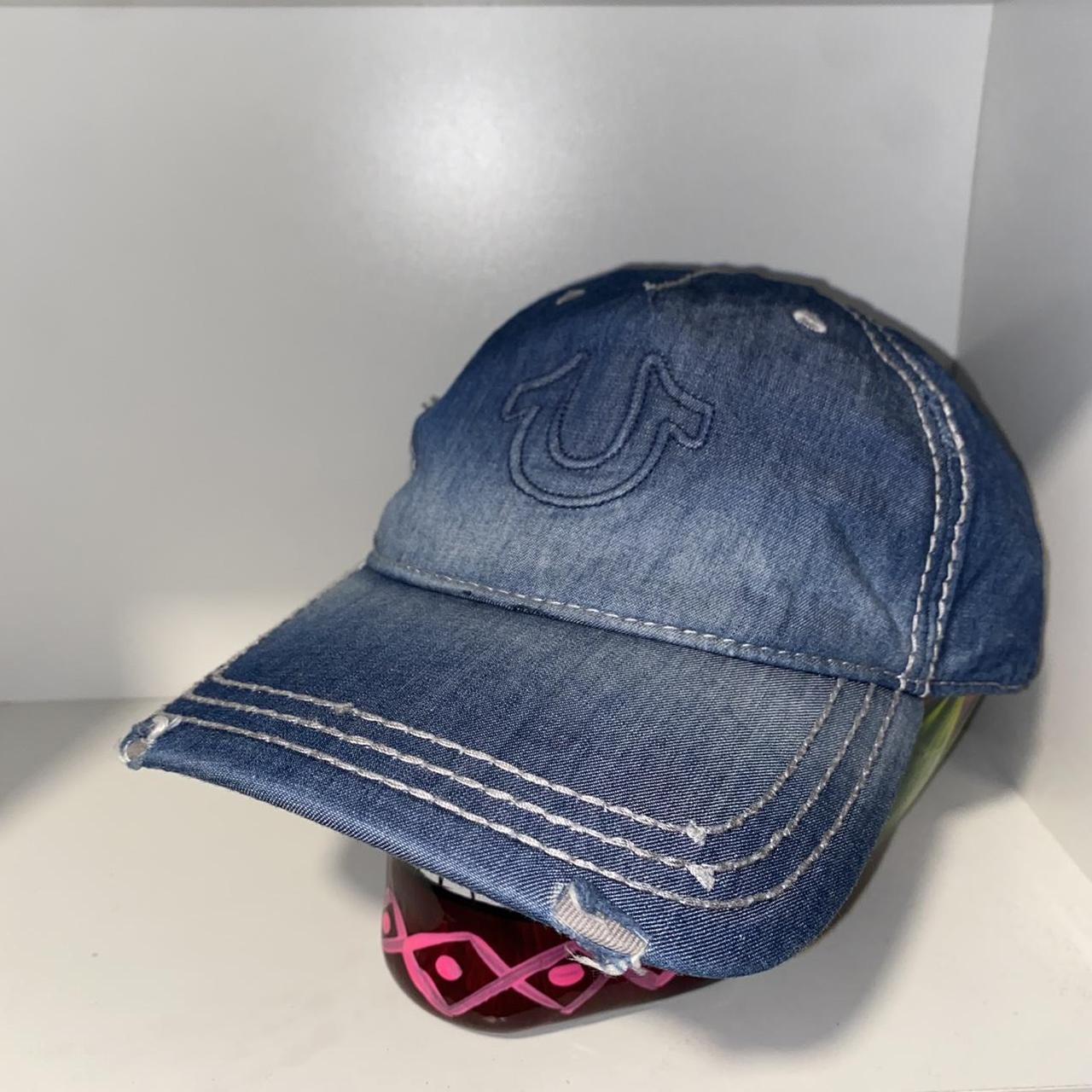 Trapper Hat True Religion Denim Hat True Religion Patchwork Blue Hat Depop