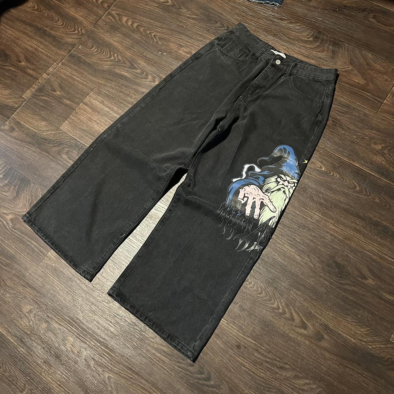 Whiplashed Wizard Jnco Jeans 🧙♂️🧙♂️ Size 32 Wide Leg Whiplashed Wizard Jnco Jeans 🧙♂️🧙♂️ Size 32 Wide Leg