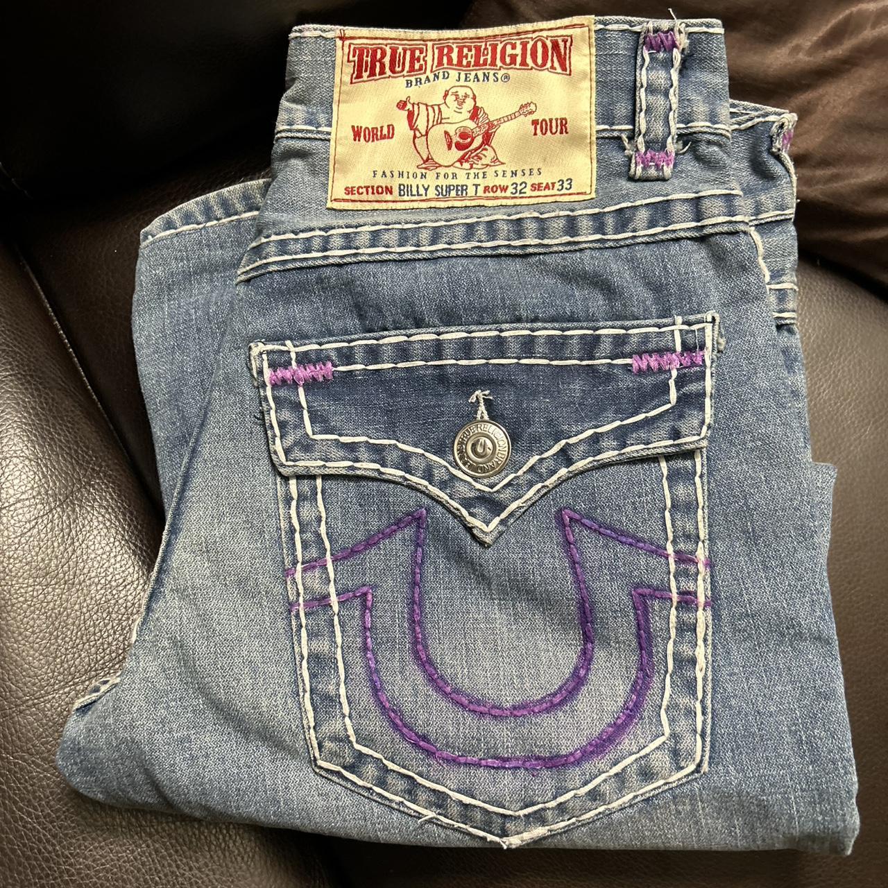 パンツ true religion super t 32inch y2k トゥルーレリジョン 未使用タグ付 BILLY SUPER T デニムパンツ