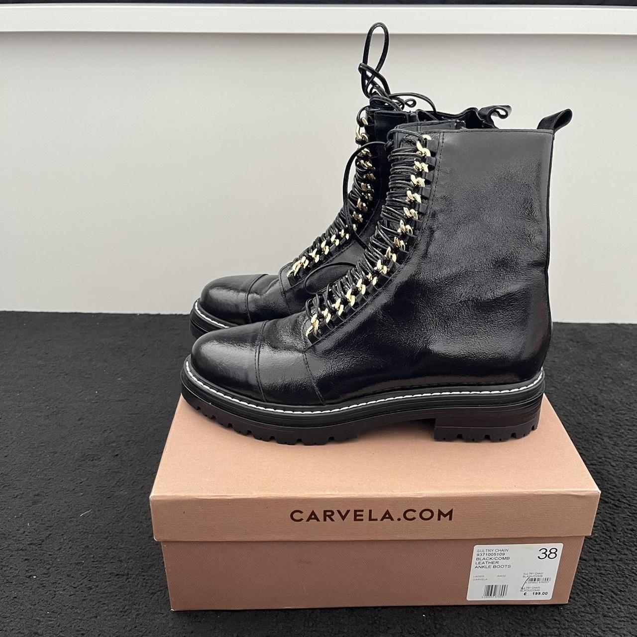 Ankle Boots Carvela Sultry High Black Carvela Boots Leather Gold