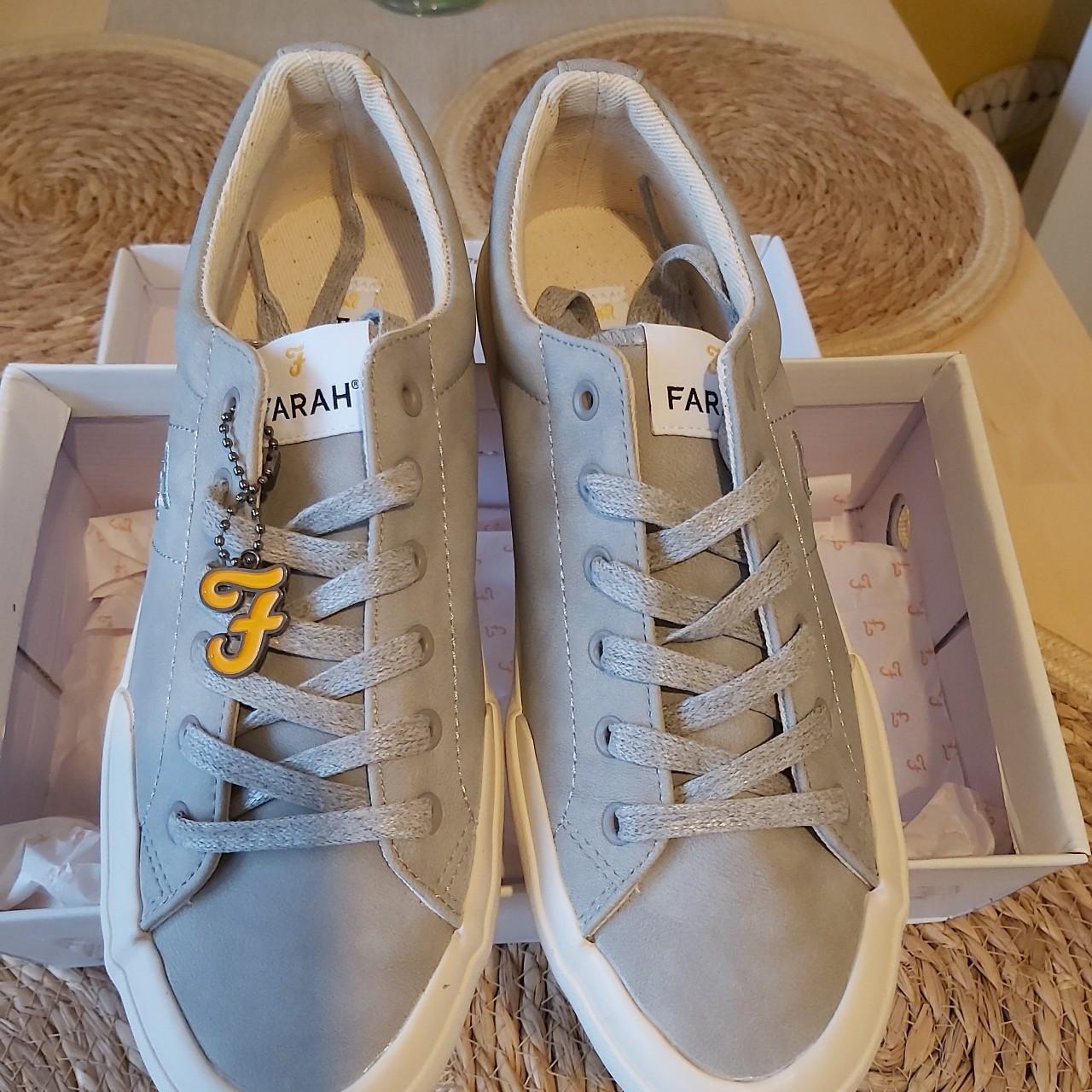 Men's Farah Casual Grey Sneakers Trainers Shoes Size... - Depop