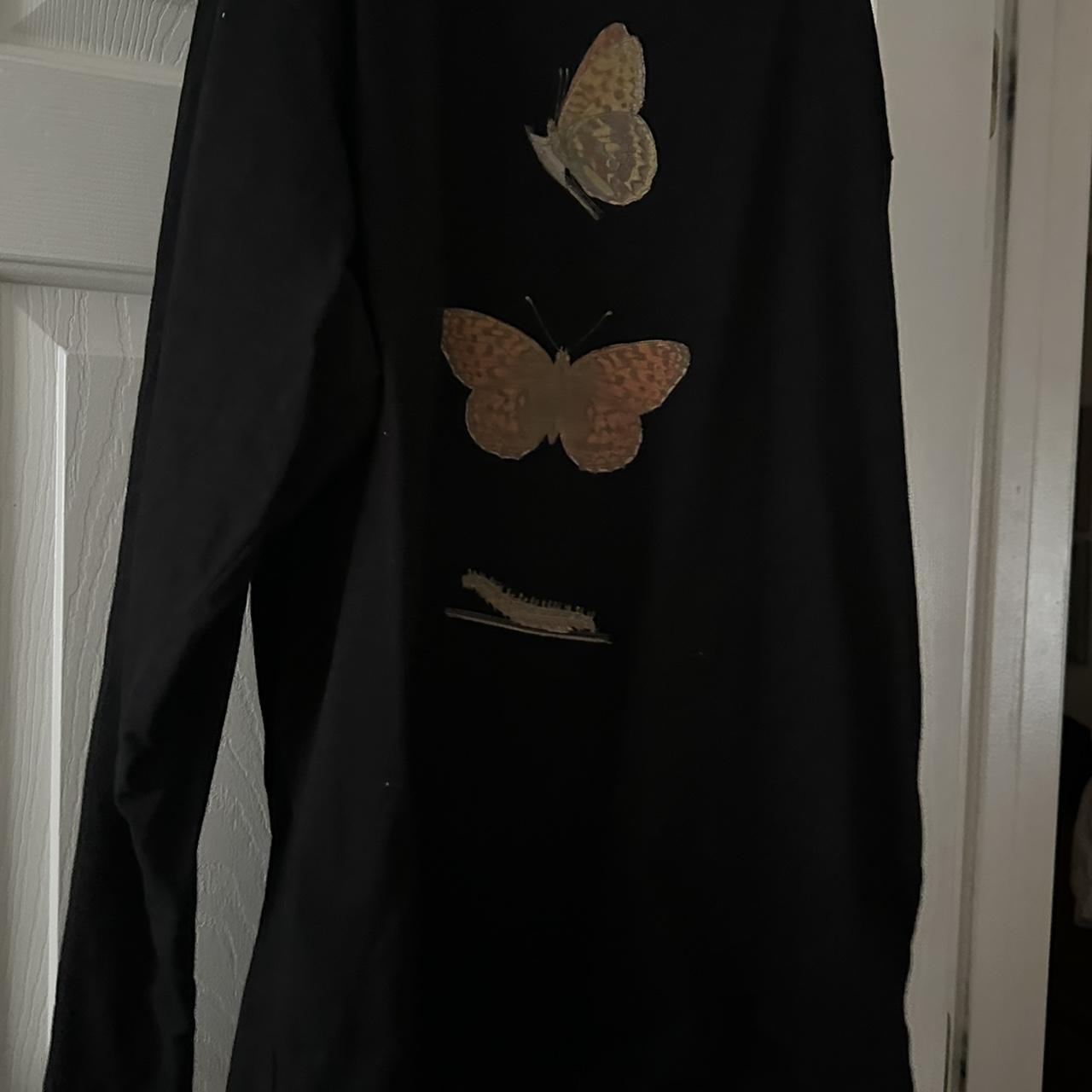 Story mfg long sleeve butterfly shirt size... Depop