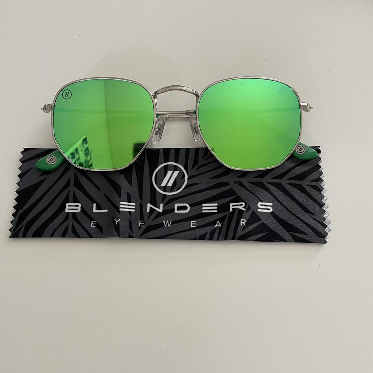 Blenders Eyewear Women's Green Sunglasses Depop