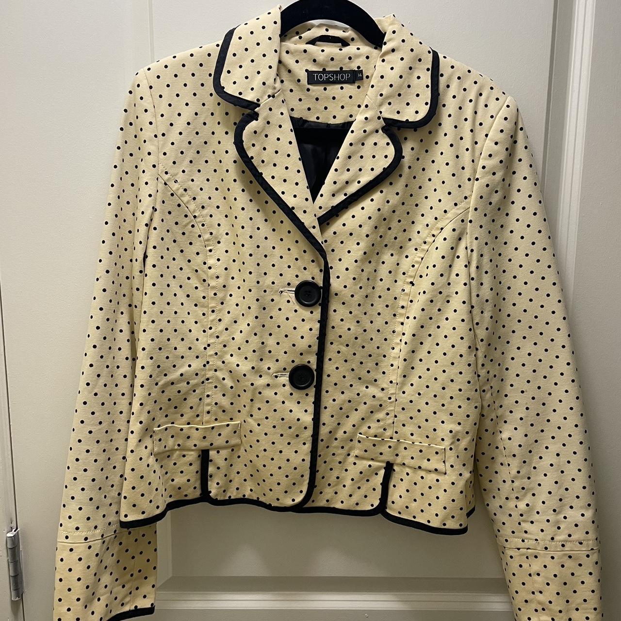 Topshop polka 2025 dot blazer